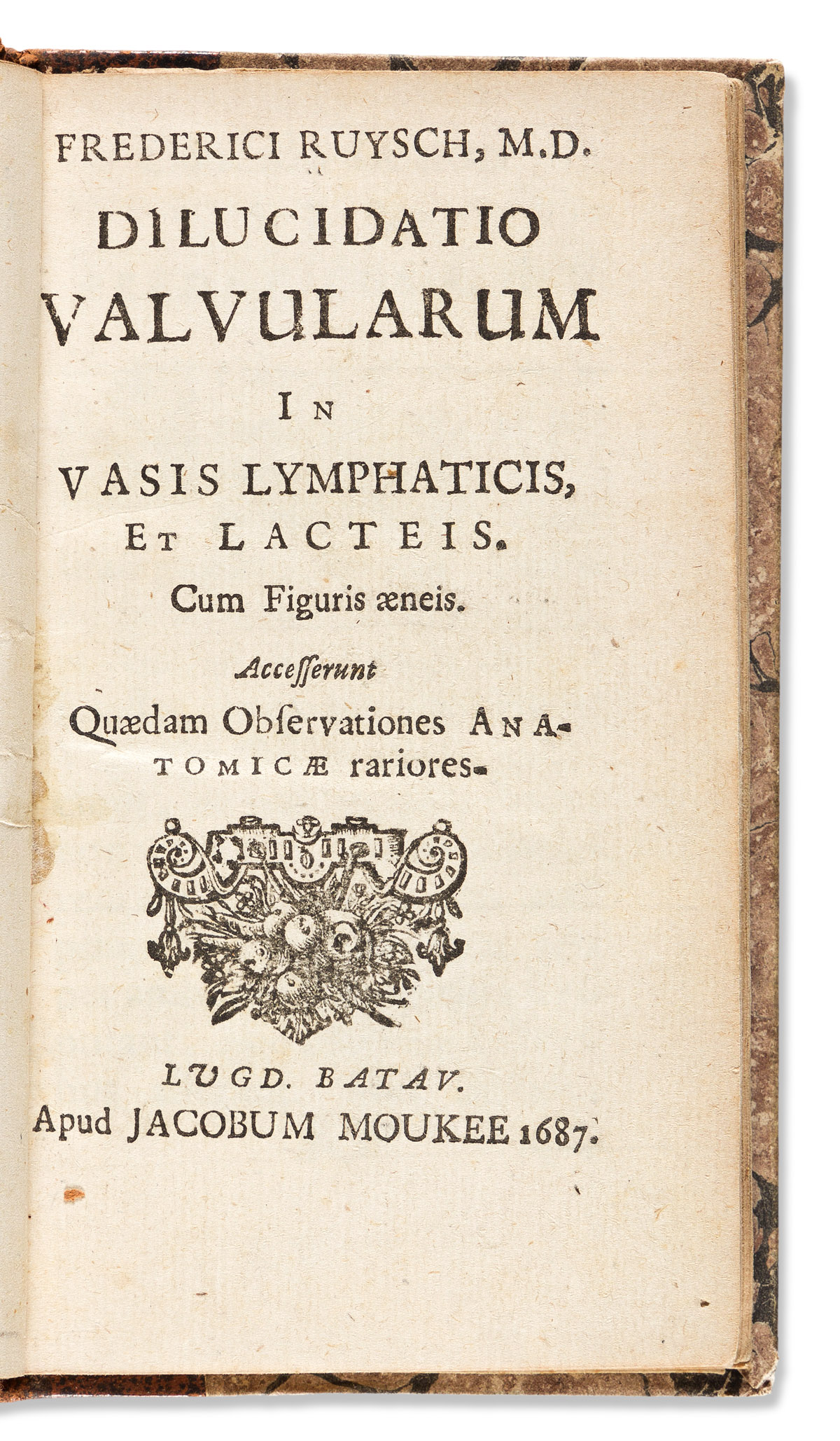 Ruysch, Frederik (1638-1731) Dilucidatio Valvularum in Vasis Lymphaticis, et Lacteis. Cum Figuris Aeneis.